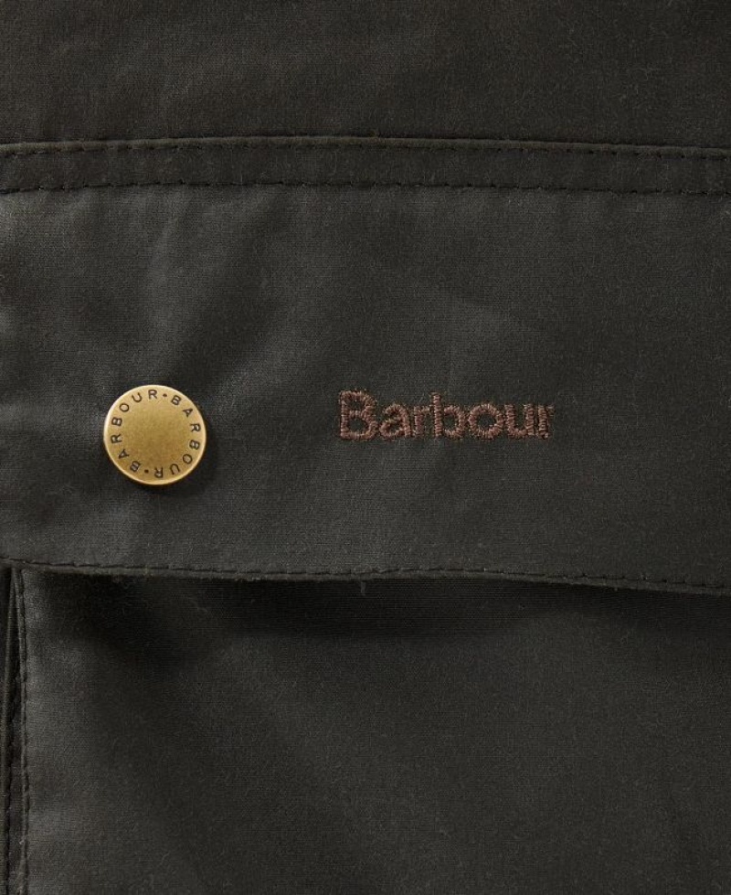 Olive Men Barbour Limited Edition Union Jack Ashby Waxed Jacket | US-5820UKCWO