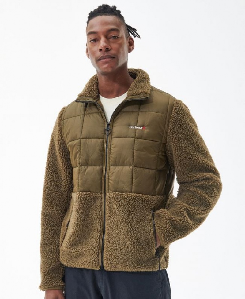 Olive Men Barbour Lowfell Fleece | US-9180SZXDO