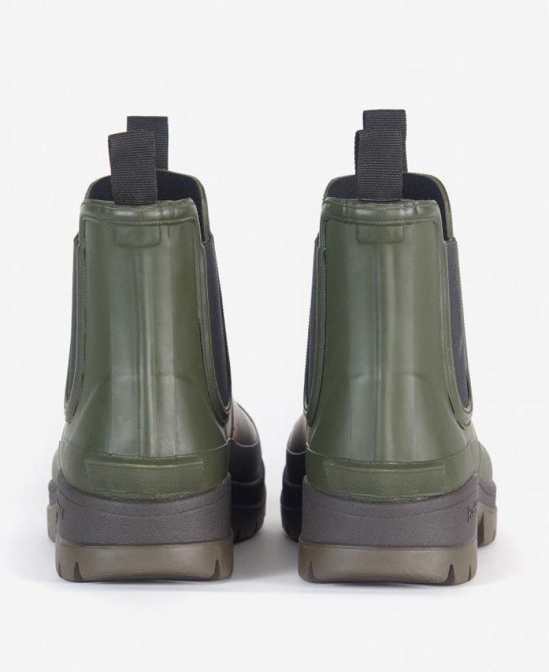 Olive Men Barbour Nimbus Wellingtons Rain Boots | US-2785YPANH