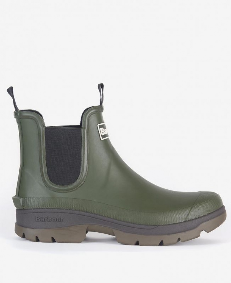 Olive Men Barbour Nimbus Wellingtons Rain Boots | US-2785YPANH