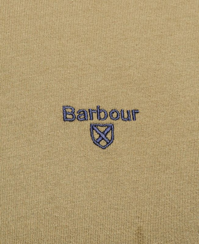 Olive Men Barbour Sports T-Shirts | US-2958MBZKS