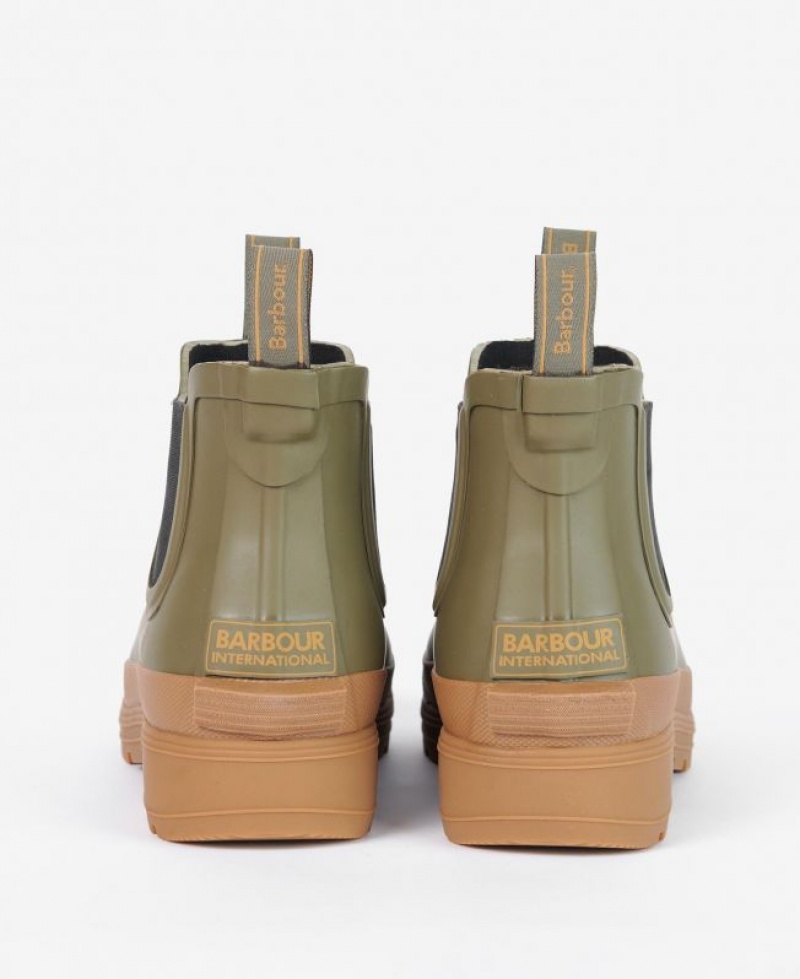 Olive Men Barbour Storm Wellingtons Rain Boots | US-7853HFDAY