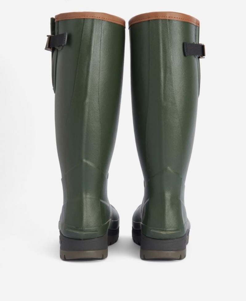 Olive Men Barbour Tempest Wellingtons Rain Boots | US-6324KOUZE