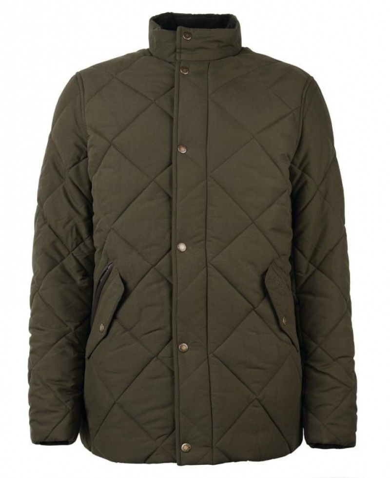 Olive Men Barbour Winter Chelsea Quilted Jacket | US-0248XTPGW