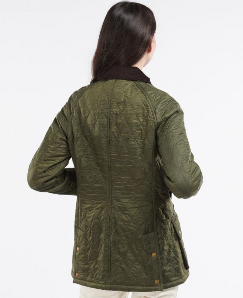 Olive Women Barbour Beadnell Polarquilt Quilted Jacket | US-2964DBEIZ