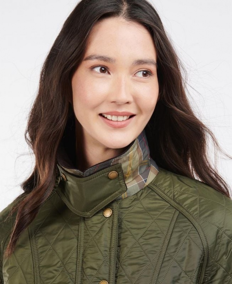 Olive Women Barbour Beadnell Polarquilt Quilted Jacket | US-2964DBEIZ