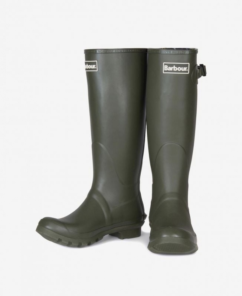 Olive Women Barbour Bede Wellington Rain Boots | US-1425OCDRF