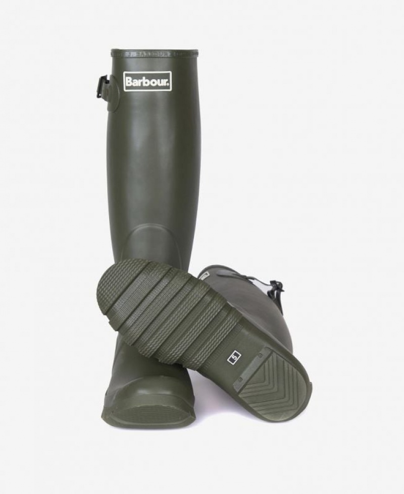 Olive Women Barbour Bede Wellington Rain Boots | US-1425OCDRF