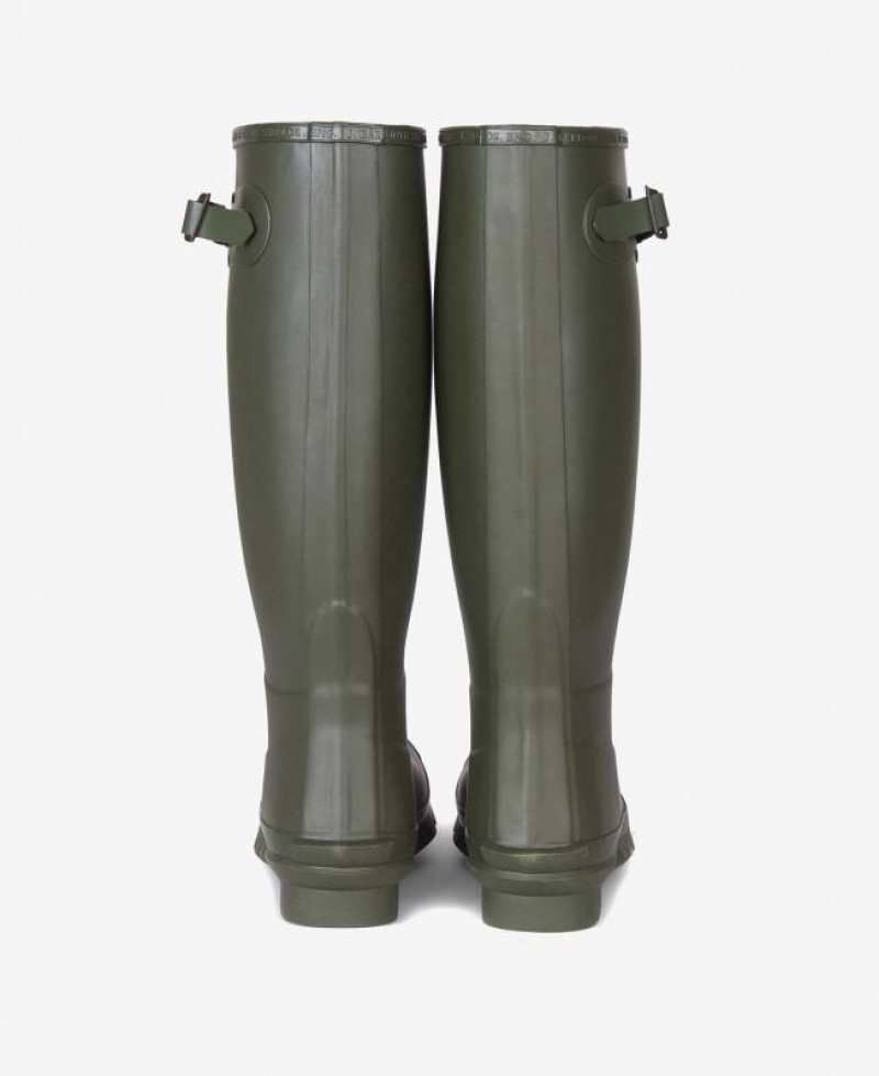 Olive Women Barbour Bede Wellington Rain Boots | US-1425OCDRF