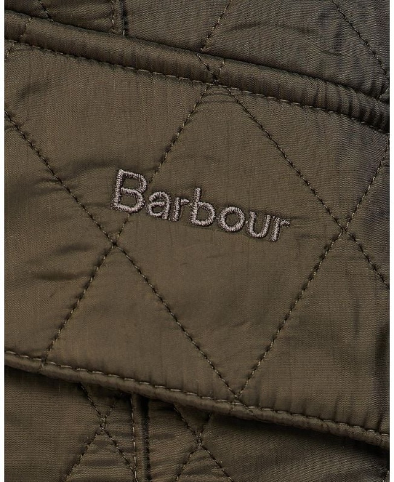 Olive Women Barbour Cavalry Polarquilt Quilted Jacket | US-7452CSUIM