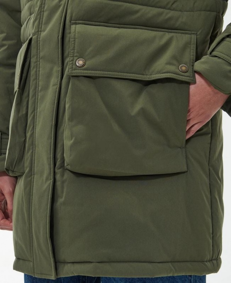 Olive Women Barbour Chesil Rain Jacket | US-4019QOKFT