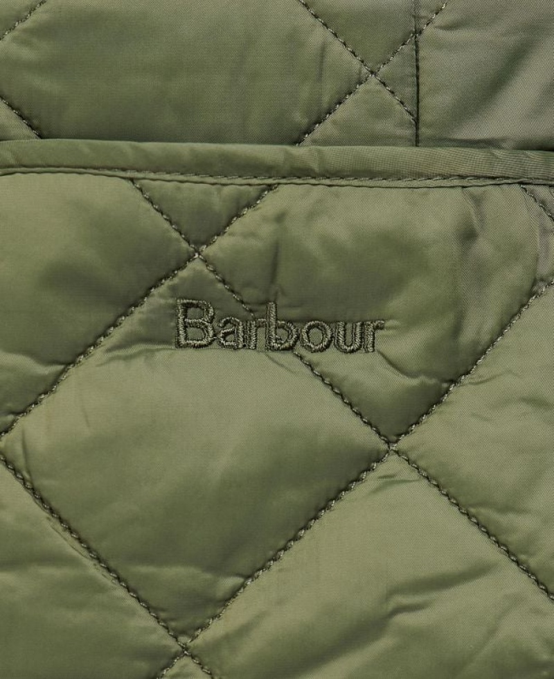 Olive Women Barbour Deveron Polarquilt Quilted Jacket | US-8329JXWZV