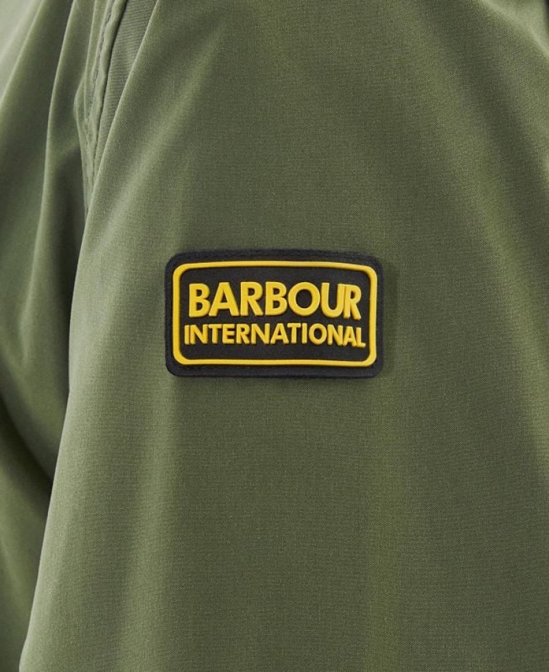 Olive Women Barbour International Northolt Rain Jacket | US-3489HOUXD