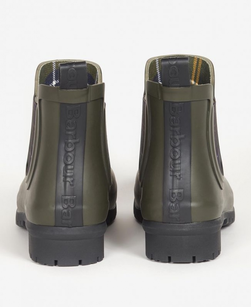 Olive Women Barbour Kingham Wellingtons Rain Boots | US-7312VMLJT