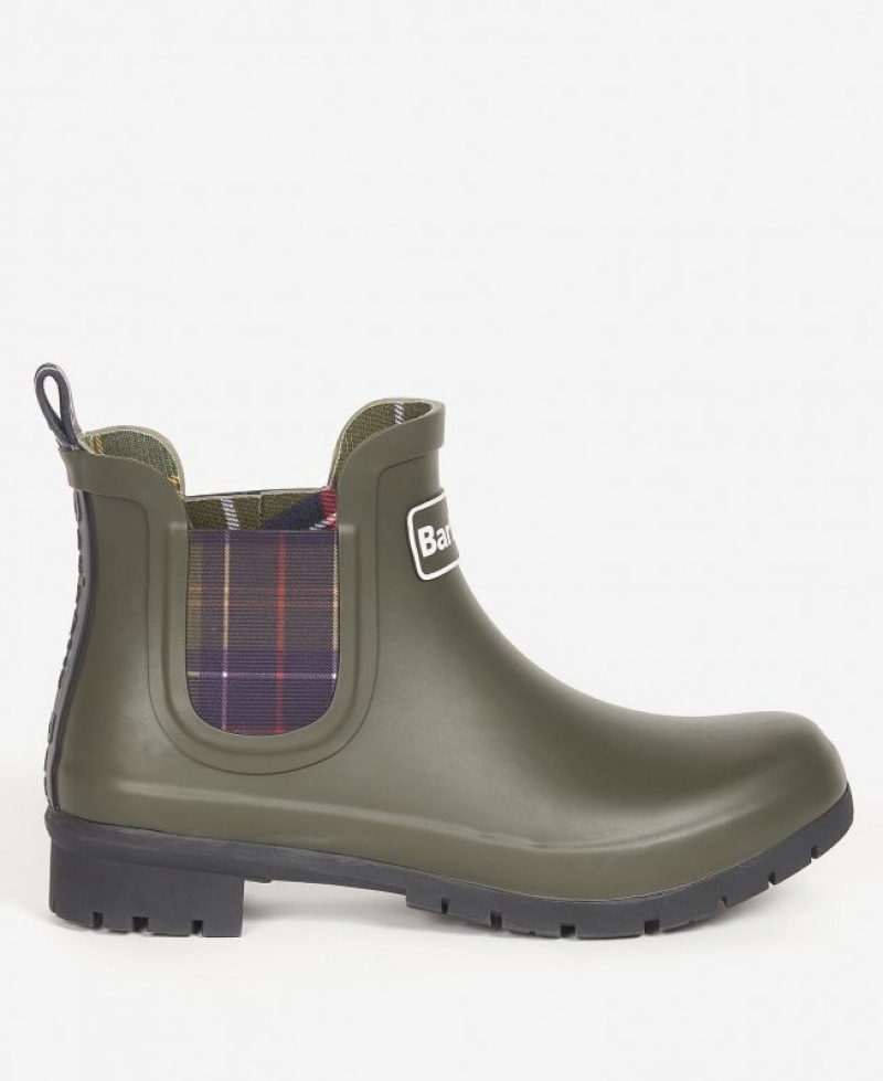 Olive Women Barbour Kingham Wellingtons Rain Boots | US-7312VMLJT