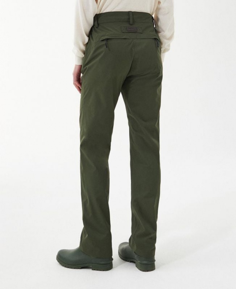 Olive Women Barbour Mucker Pants | US-8071AHIVJ