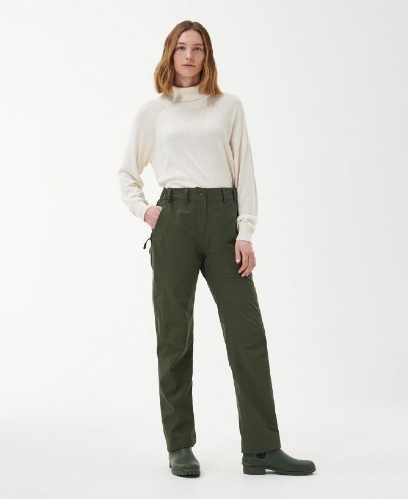 Olive Women Barbour Mucker Pants | US-8071AHIVJ