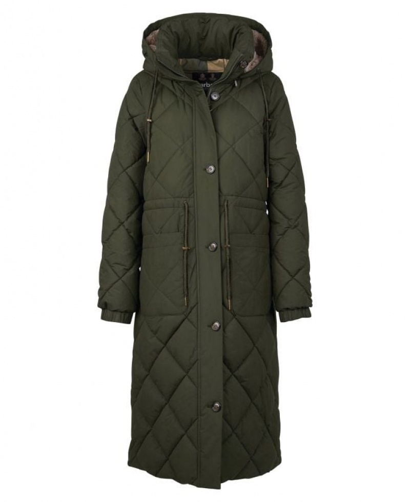 Olive Women Barbour Orinsay Quilted Jacket | US-7459BKXHA