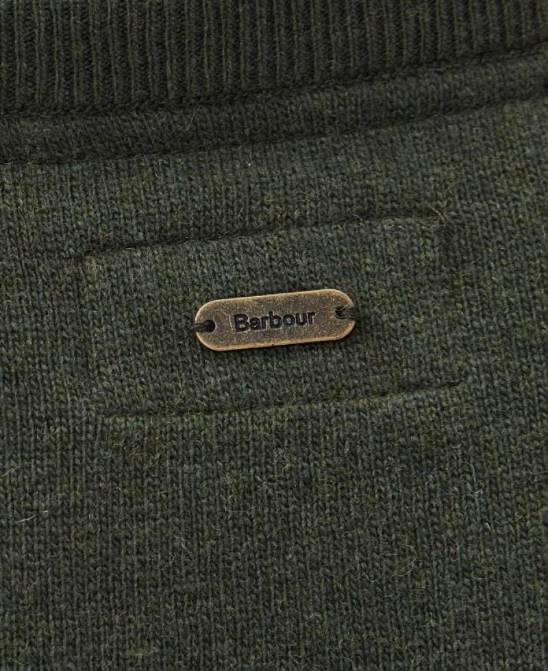 Olive Women Barbour Pendle Knitted Sweater | US-8125DJICX