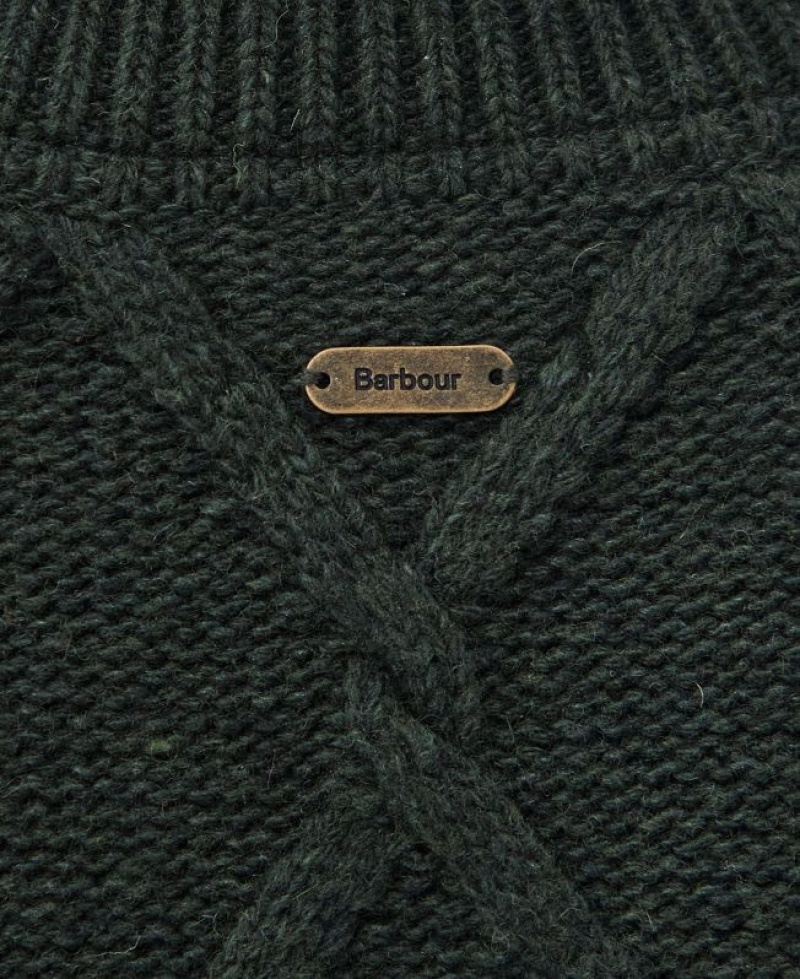 Olive Women Barbour Perch Knitted Sweater | US-9416ZLAYD