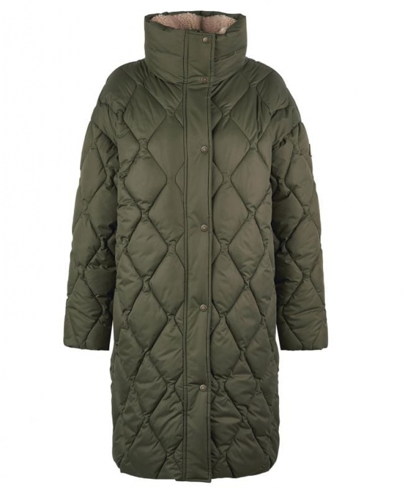 Olive Women Barbour Samphire Quilted Jacket | US-5760OAZXR