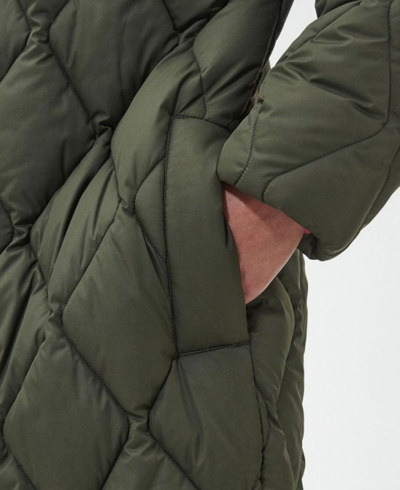 Olive Women Barbour Samphire Quilted Jacket | US-5760OAZXR