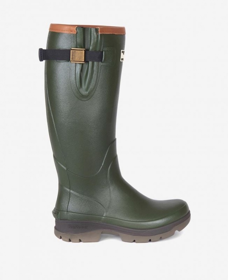 Olive Women Barbour Tempest Wellingtons Rain Boots | US-3015IYCAX