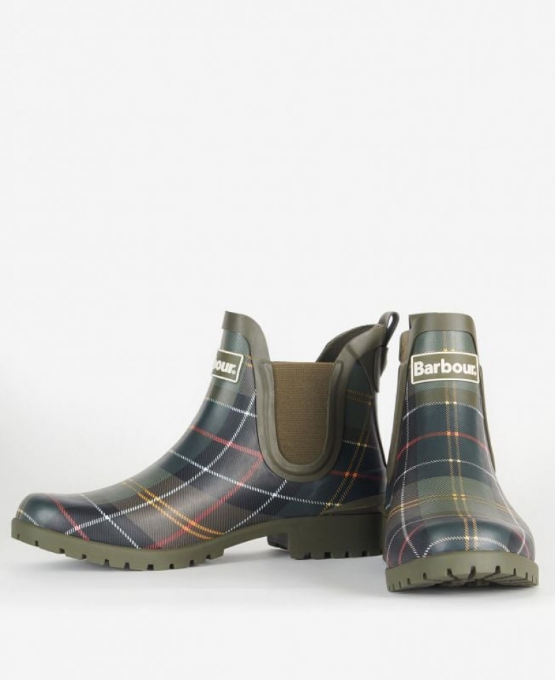 Olive Women Barbour Wilton Welllingtons Rain Boots | US-2743EVYKH