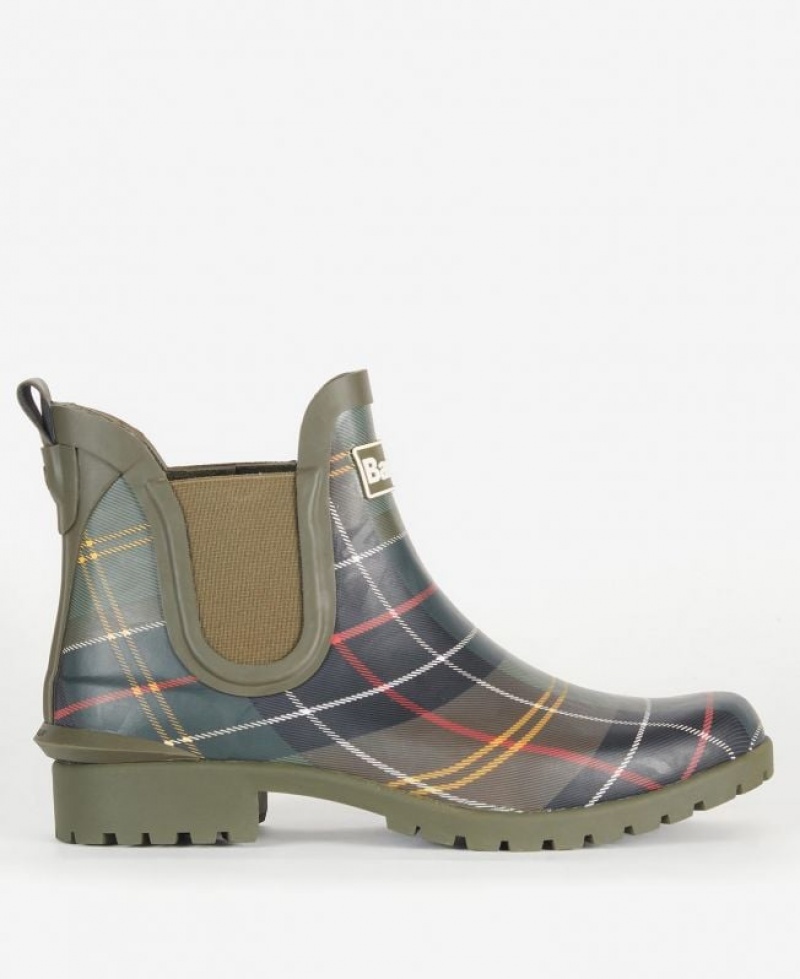 Olive Women Barbour Wilton Welllingtons Rain Boots | US-2743EVYKH