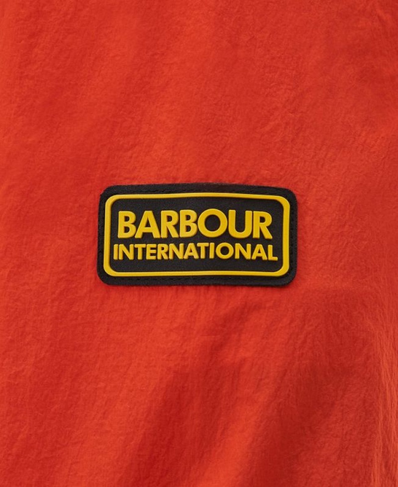 Orange Men Barbour International Inlet Regular Fit Overshirt | US-7946GWYBO