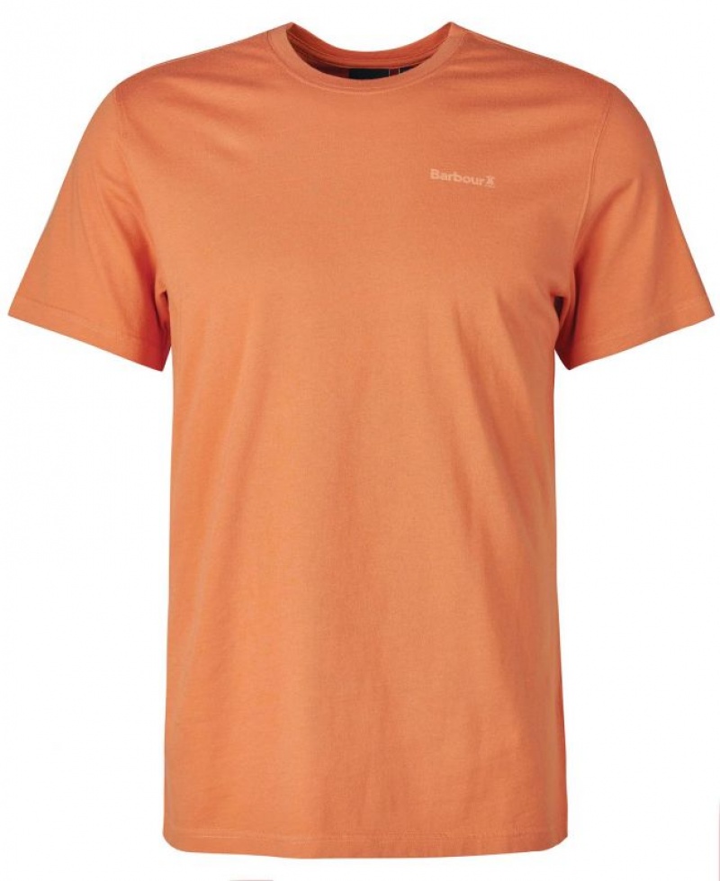 Orange Men Barbour Kentrigg T-Shirts | US-4602RWTQV