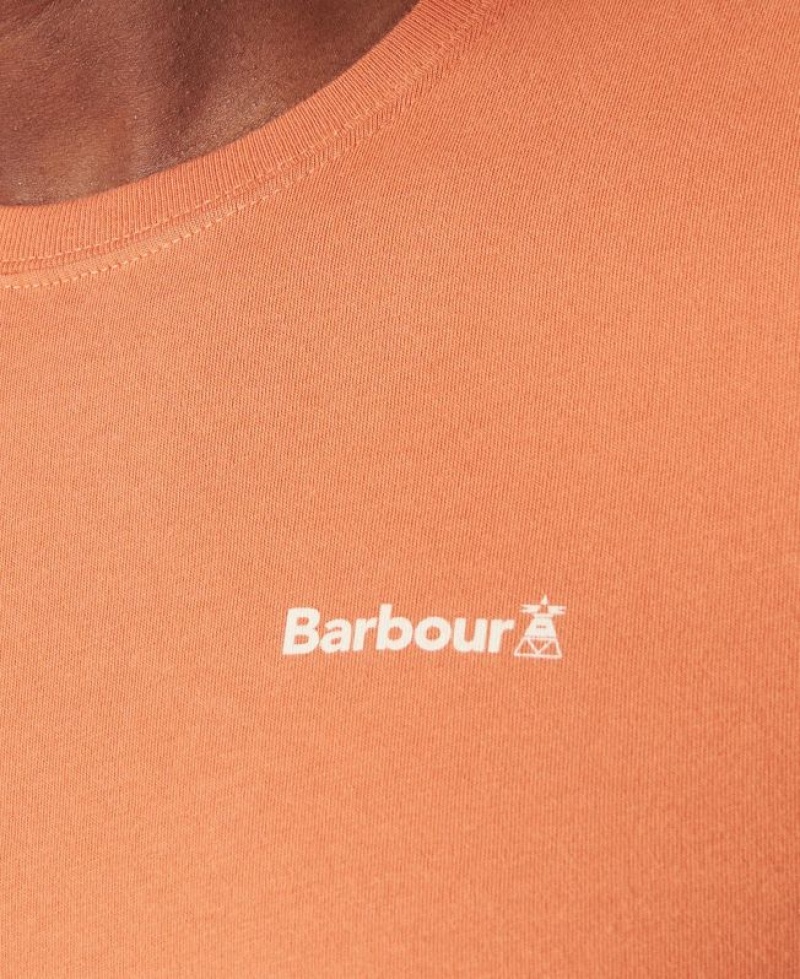 Orange Men Barbour Kentrigg T-Shirts | US-4602RWTQV