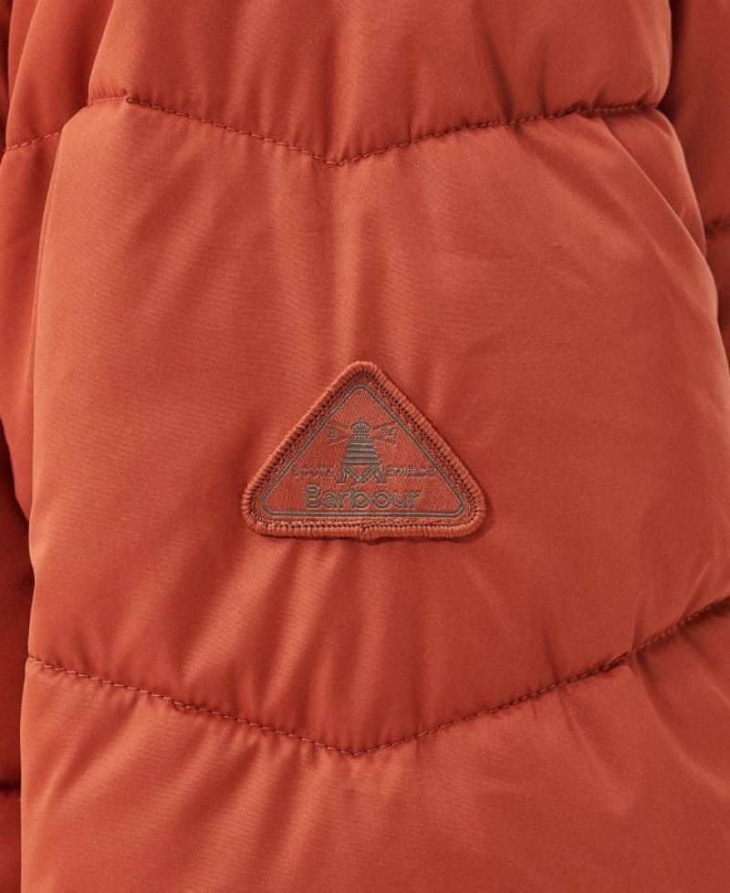 Orange Women Barbour Bracken Quilted Jacket | US-4670VISWH