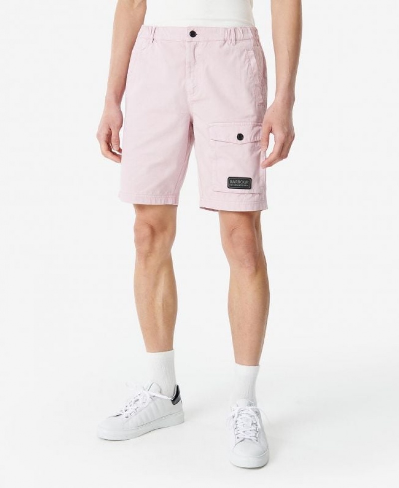 Pink Men Barbour International Cloud Shorts | US-2359CWDUP