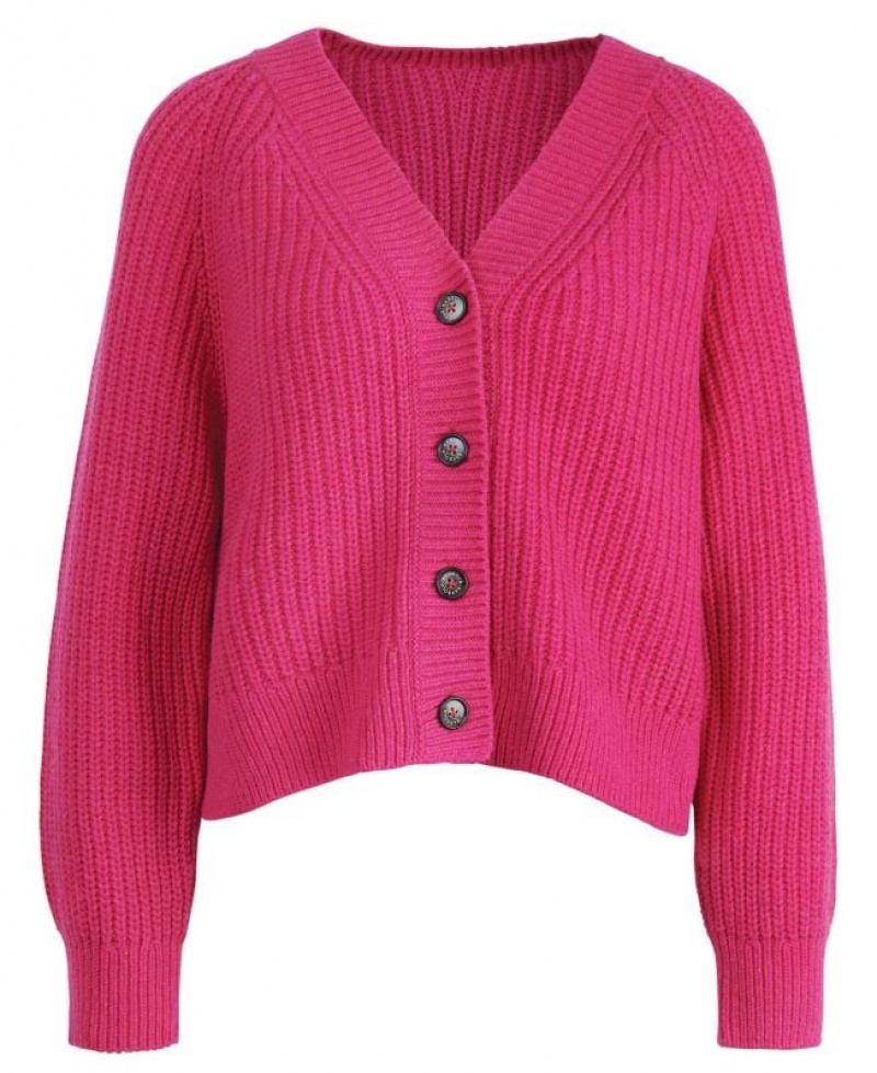 Pink Women Barbour Bracken Cardigan | US-1094XKDFM