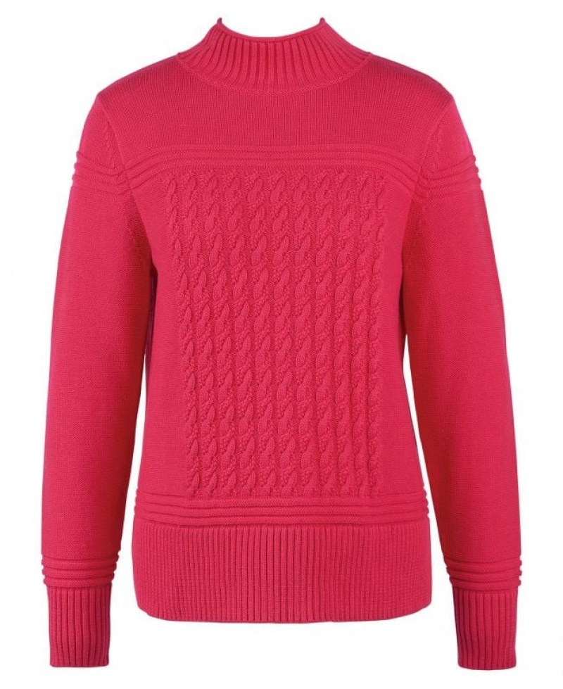 Pink Women Barbour Breeze Knitted Sweater | US-9346JNVAK