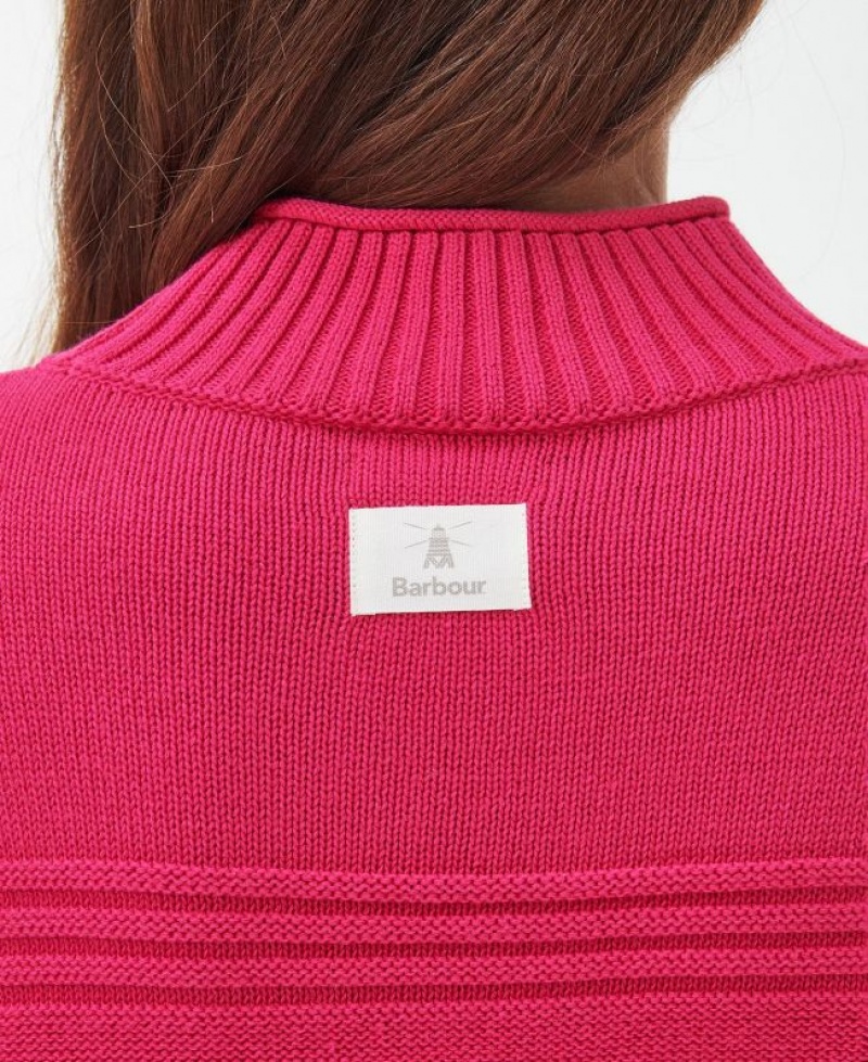 Pink Women Barbour Breeze Knitted Sweater | US-9346JNVAK