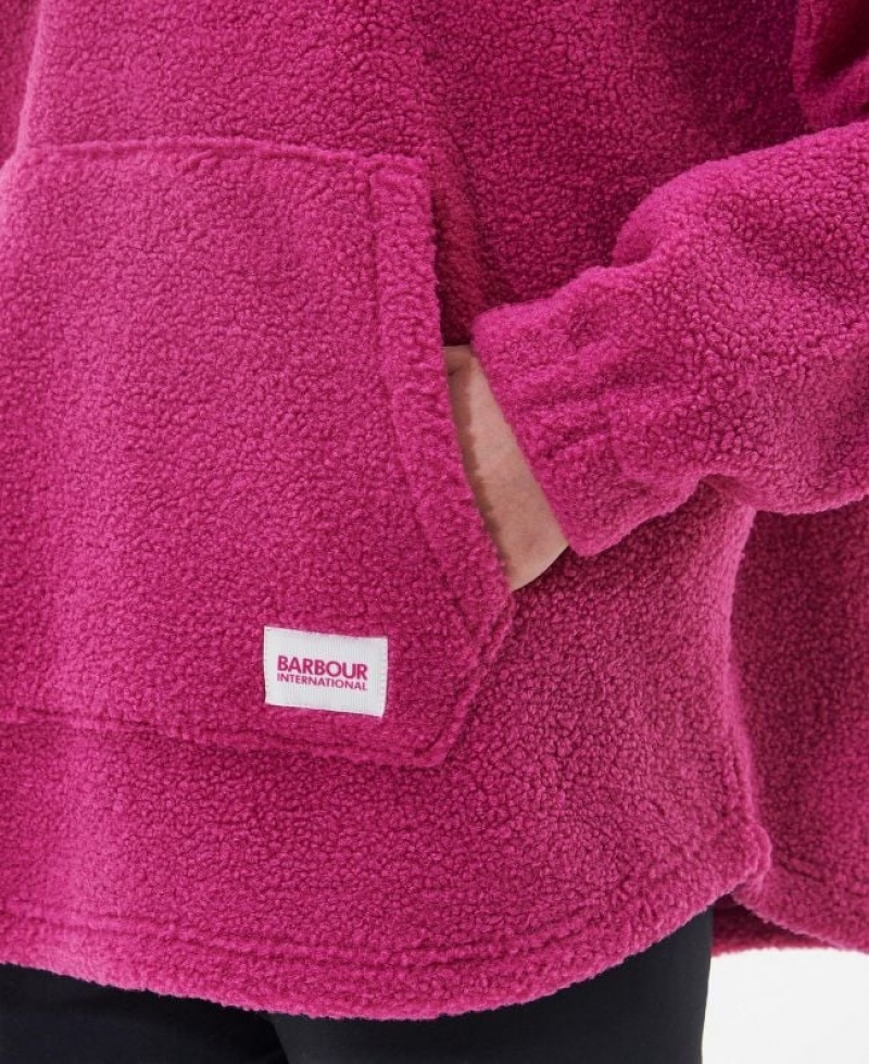 Pink Women Barbour International Thompson Fleece | US-3827MPSBW