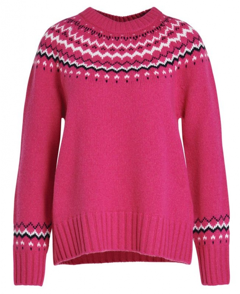 Pink Women Barbour Tidal Knitted Sweater | US-7492JAYNC