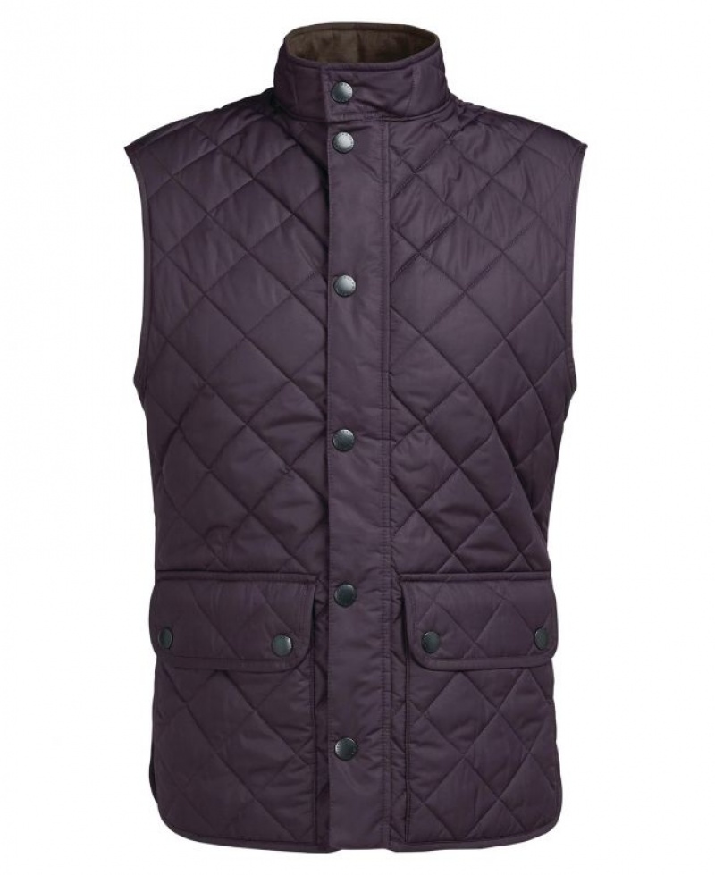 Purple Men Barbour Lowerdale Vest | US-4035OFZTJ