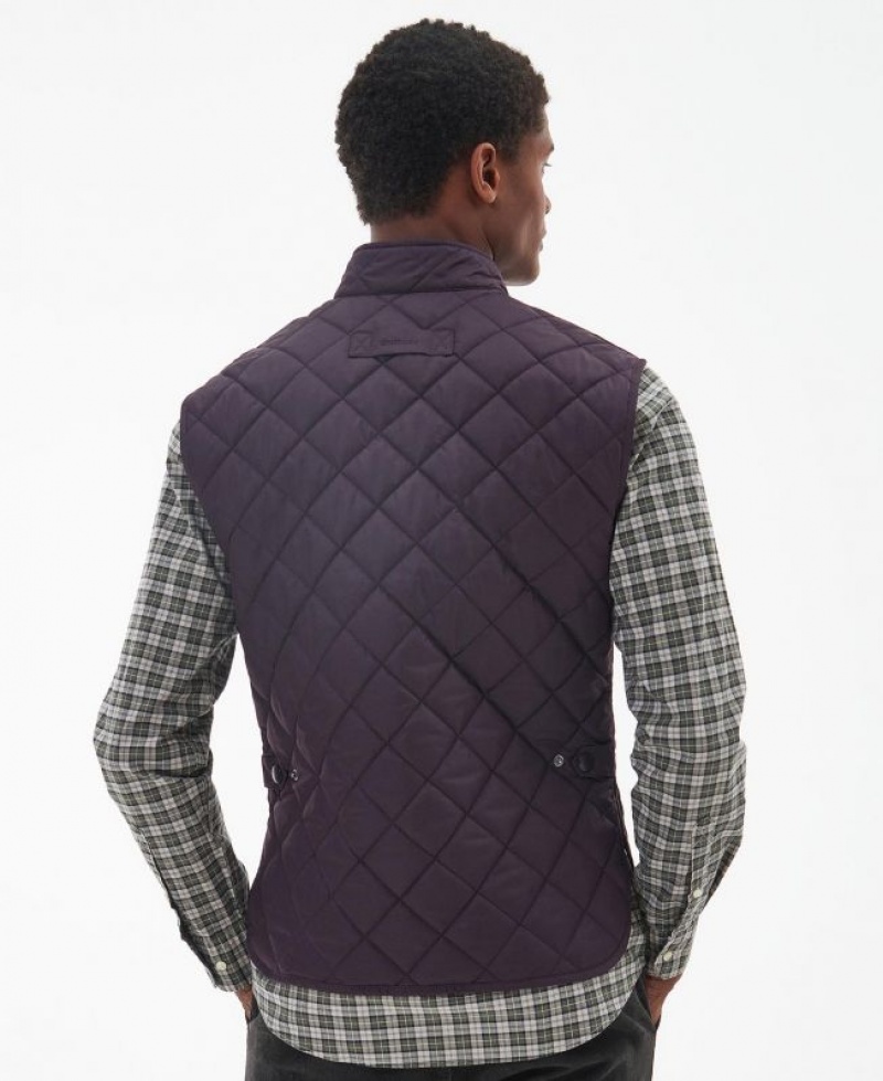 Purple Men Barbour Lowerdale Vest | US-4035OFZTJ