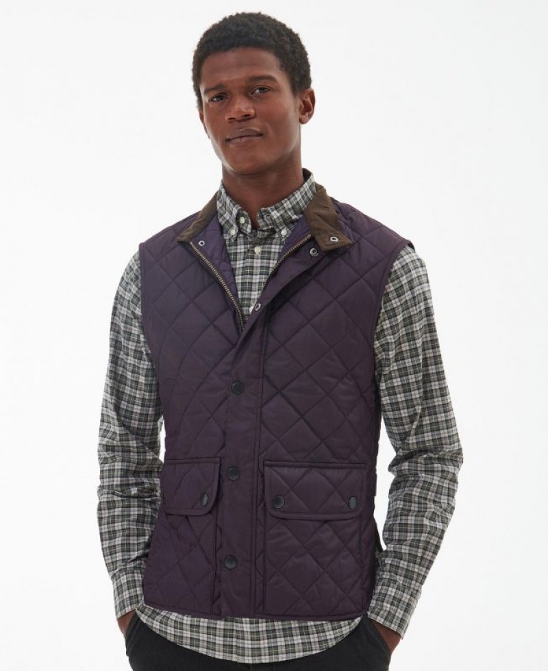 Purple Men Barbour Lowerdale Vest | US-4035OFZTJ