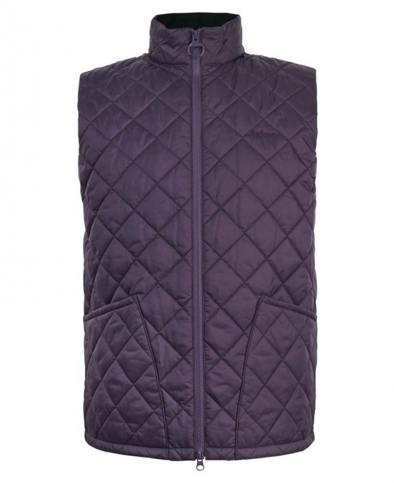 Purple Men Barbour Monty Vest | US-7034VKZJA