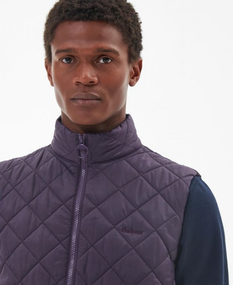 Purple Men Barbour Monty Vest | US-7034VKZJA