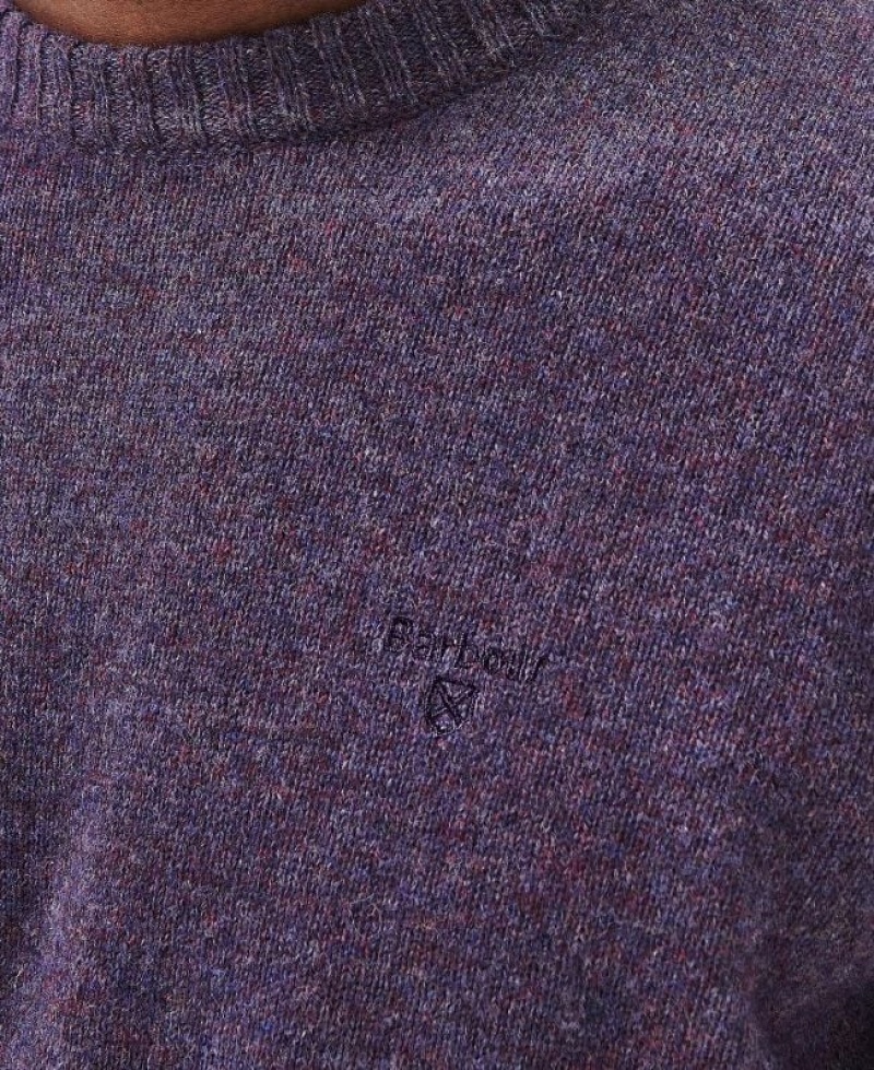 Purple Men Barbour Newbury Sweatshirt | US-8426FBNDQ