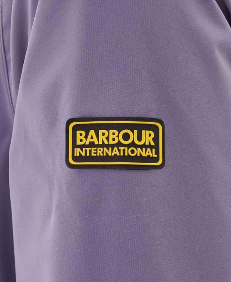 Purple Women Barbour International Adlington Waterproof Jacket | US-8092DFRWL