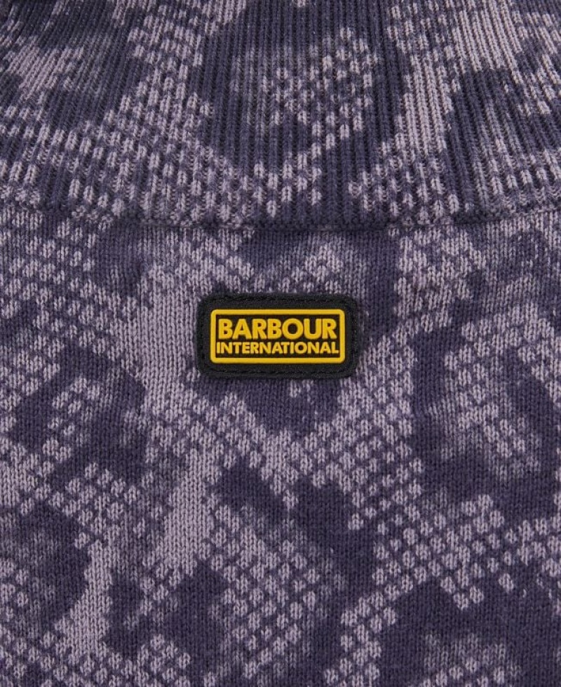 Purple Women Barbour International Halton Sweater | US-2780MHJOF