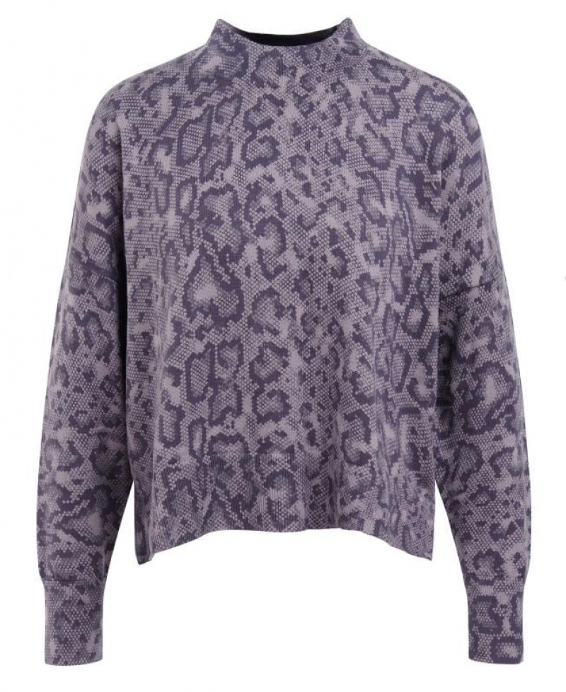 Purple Women Barbour International Halton Sweater | US-2780MHJOF