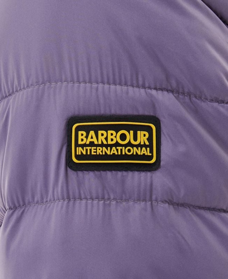 Purple Women Barbour International Sanderson Quilted Jacket | US-1924VKFAS