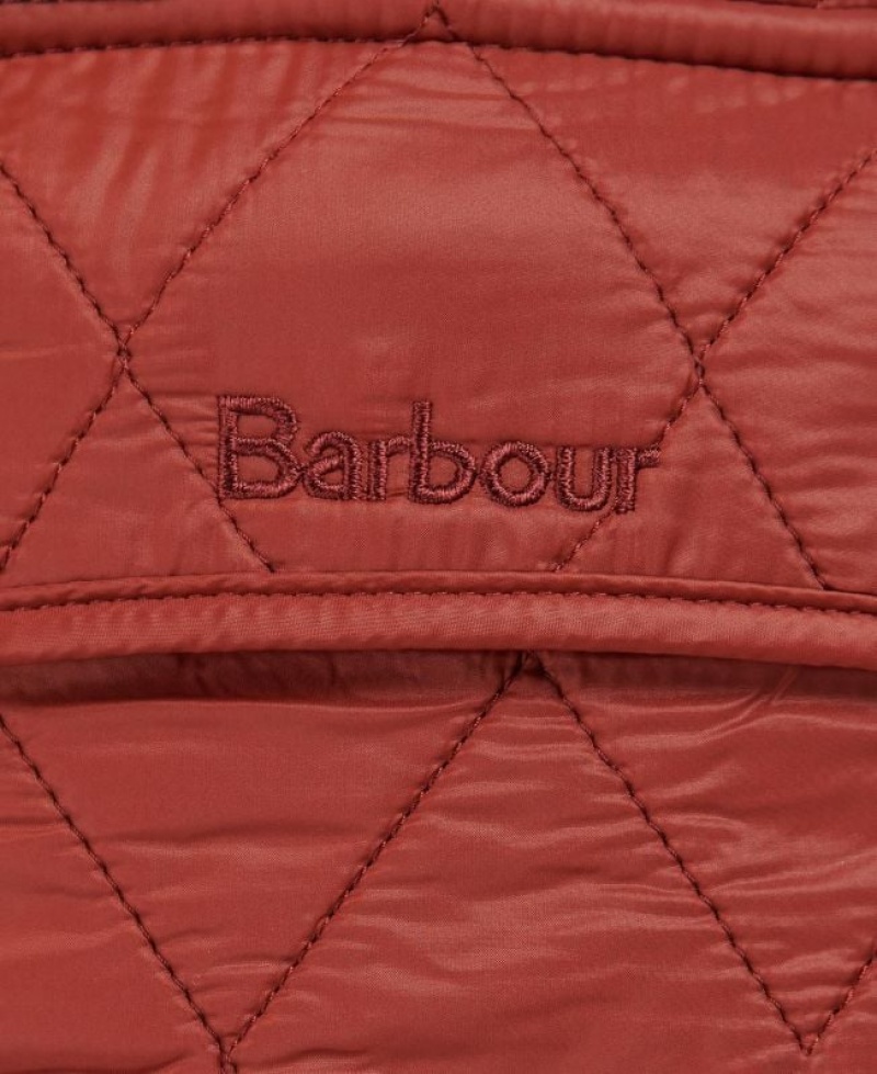 Red Brown Women Barbour Wray Vest | US-1796IHNJG